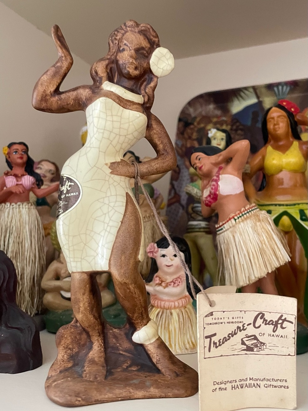 Treasure Craft Ceramic Hula Girl